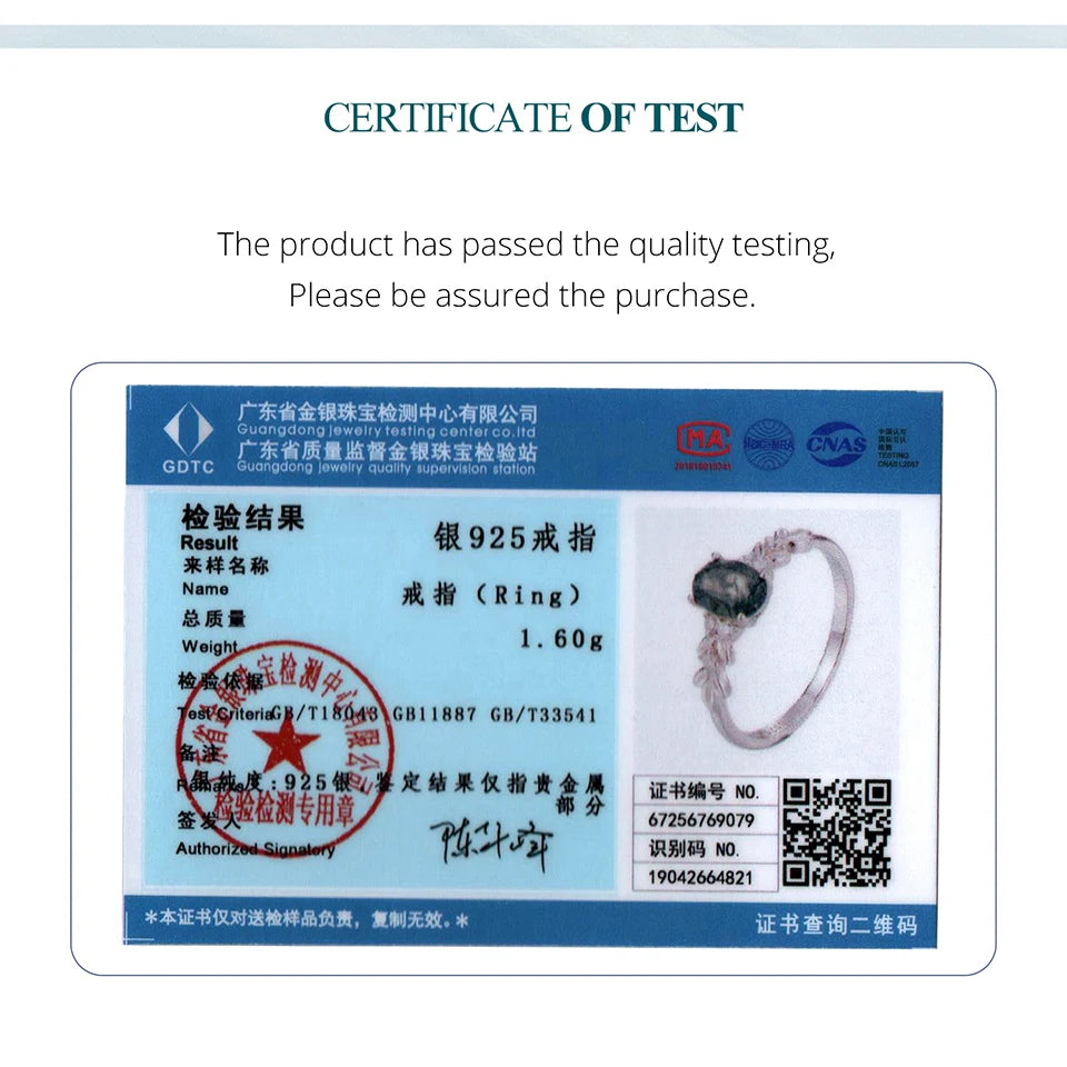 WOSTU Natural Moss Agate Ring For Women  925 Sterling Silver Oval Cut Sea Grass Agate Flower Rings Wedding Party Jewelry Gift