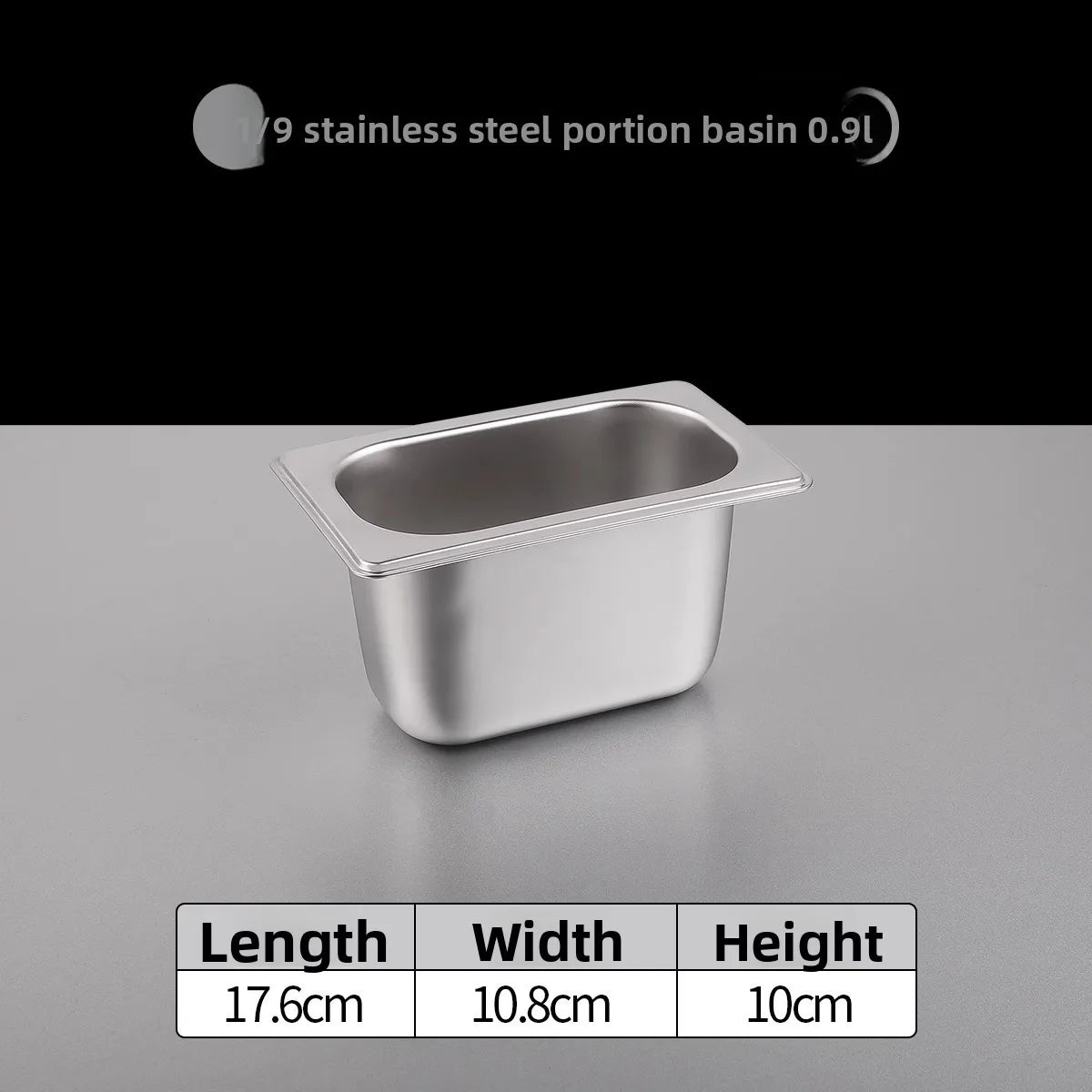 Stainl Steel Rectangular Covered Small Seasoning Box Food Container Thermal Rectangular Basin for Restaurant Kitchen - AMULET RING STORE