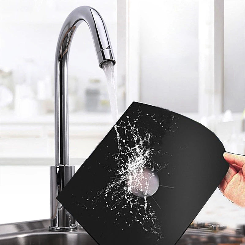 4 Pieces 27 Cm Gas Stove Surface Protection Pad Washable Oil And Dirt Resistant Kitchen Cleaning Accessories - AMULET RING STORE