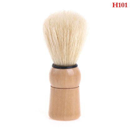 Natural Badger Hair Men's Shaving Brush Barber Salon Men Facial Beard Cleaning Appliance Shave Tool Razor Brush With Wood Handle
