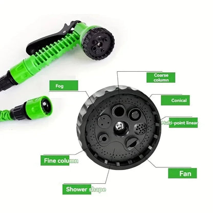 200FT Expandable High-Pressure Magic Hose 7 Water Spraying Functions Gun Durable Materials Home Garden Watering Tools - AMULET RING STORE