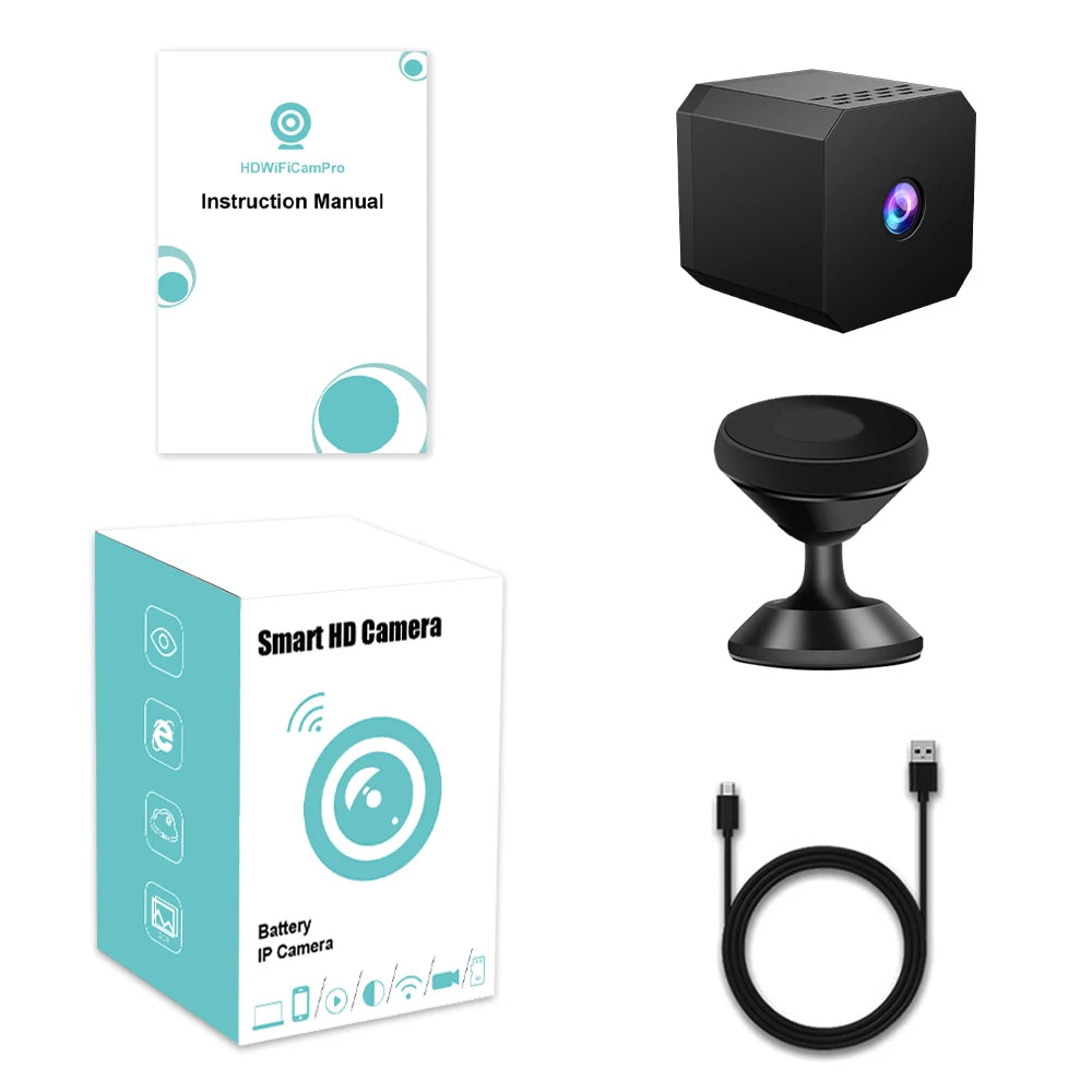 1080P Mini WiFi Camera F1 Wireless Remote Monitor Loop Recording Camera Security Protection Smart Home surveillance camera - AMULET RING STORE