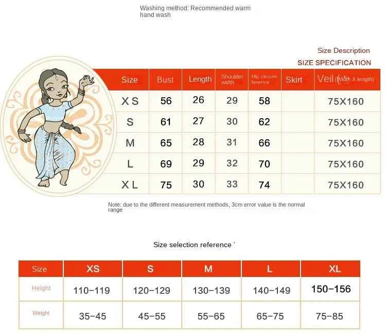 Yiman exotic Indian dance ethnic style children's dance costume, sari embroidery Tang costume, big swing skirt, Lengha set