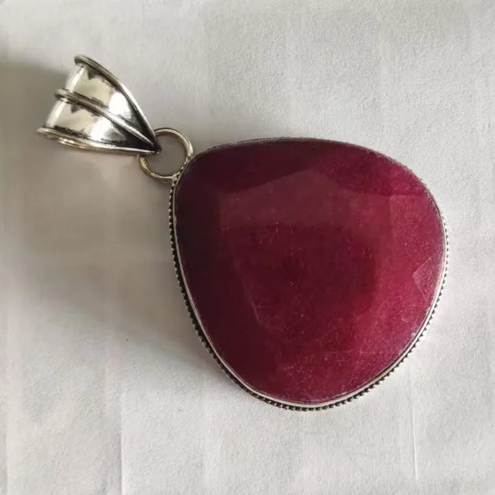 Genuine Labradorite Antique  Pendant Hand Made Women Jewelry Gift