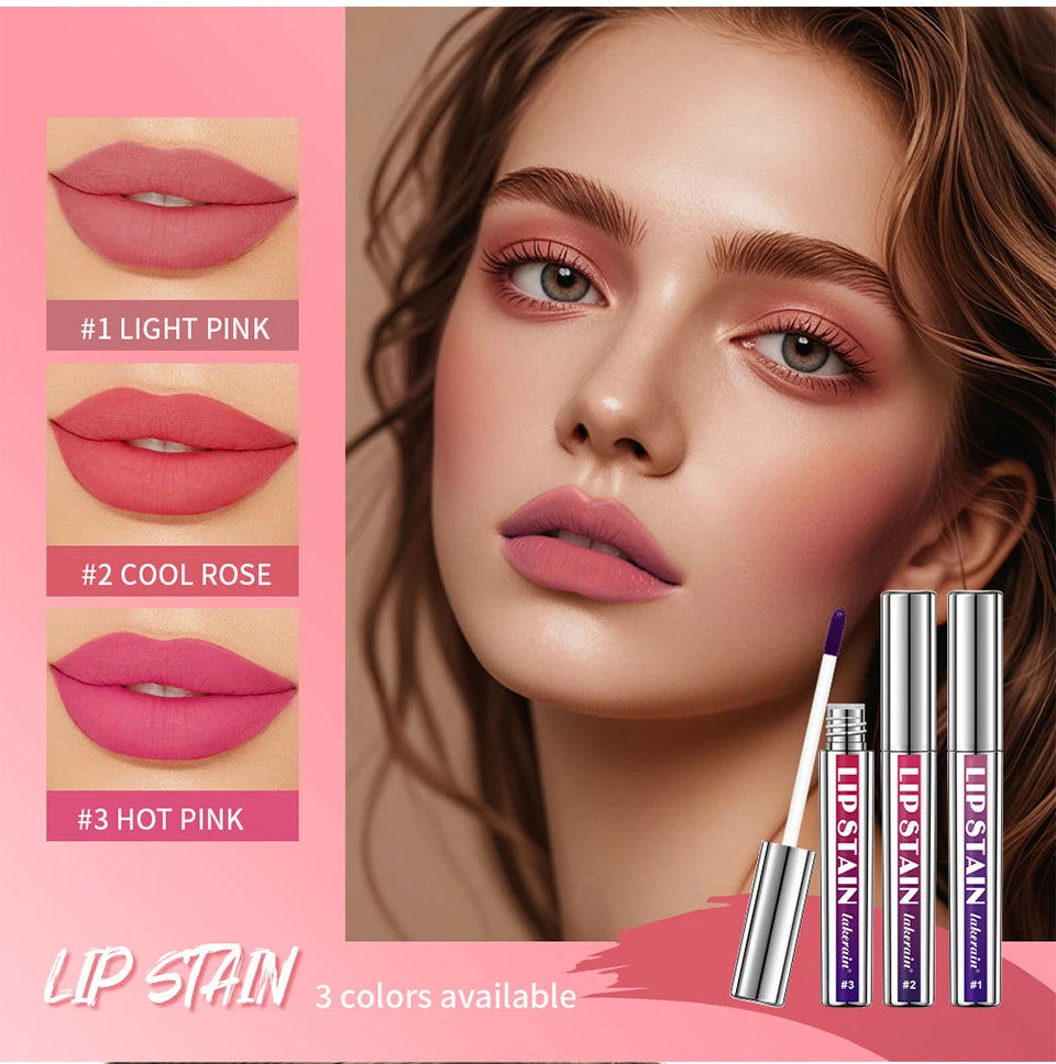 Peel Off Lip Stain Reveal Long Lasting Waterproof Pink Lip Tint Transfer Proof Non-stick Cup Natural Lip Stain Women's Cosmetics - AMULET RING STORE