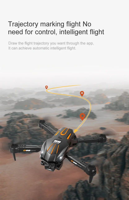 Xiaomi D88 Drone HD Dual Camera 3 Battery Professional Aerial Photography Optical Flow Hovering Gesture Shooting Folding Drone