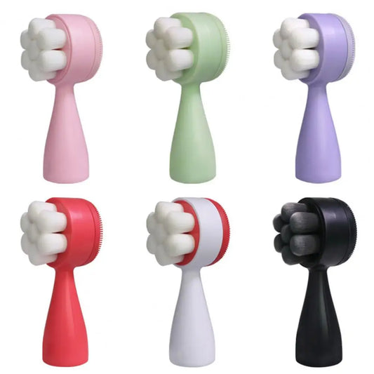 Double Sided Facial Cleanser Brush Soft Silicone Face brush - AMULET RING STORE