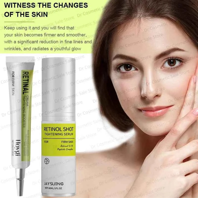 Korean Retinol Wrinkle Remover Cream Shot Tightening Firming Fine Line Enhancer Moisturizing Pore Shrinking  Repair Serum Care