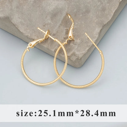 GUFEATHER MC19,jewelry accessories,18k gold plated,pass REACH,nickel free,round ring,charms,jewelry making,diy earrings,6pcs/lot - AMULET RING STORE