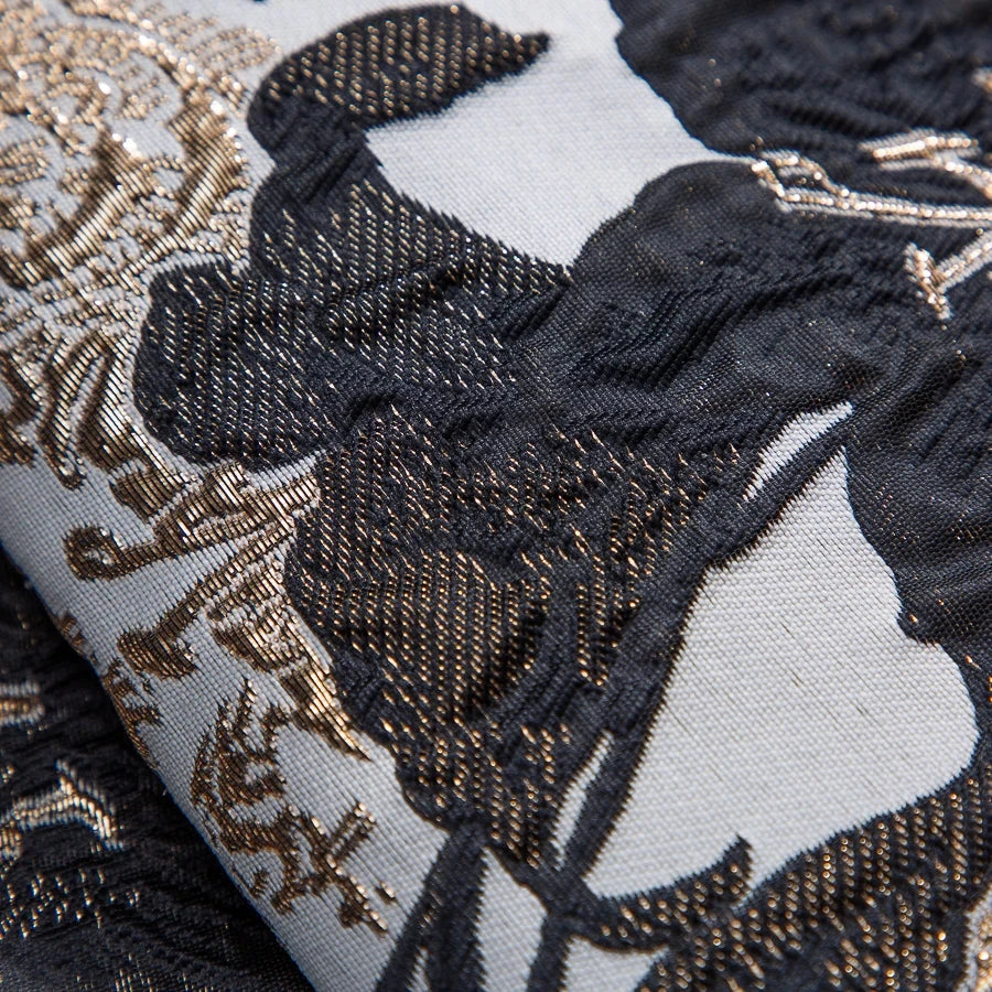 Kalume 2025 African Gilding Jacquard Lace Fabric High Quality Brocade Lace Fabric Ship From U.S. For Sewing Party Dress F4329