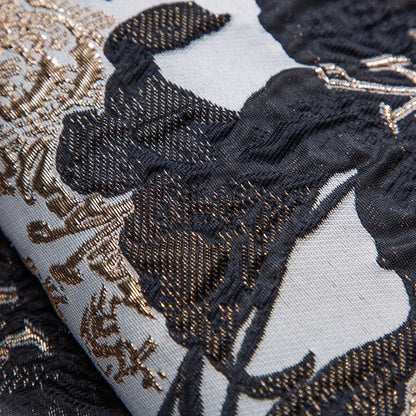 Kalume 2025 African Gilding Jacquard Lace Fabric High Quality Brocade Lace Fabric Ship From U.S. For Sewing Party Dress F4329