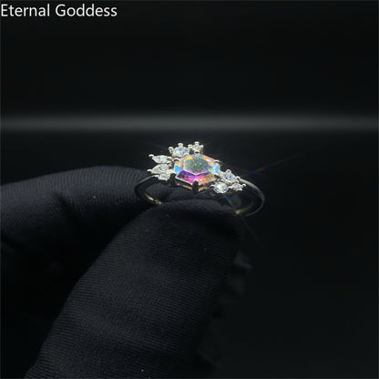Natural Alexandrite Gemstone Ring for Women Solid 925 Sterling Silver Luxury for Engagement Bridal Gift Luxury Jewelry