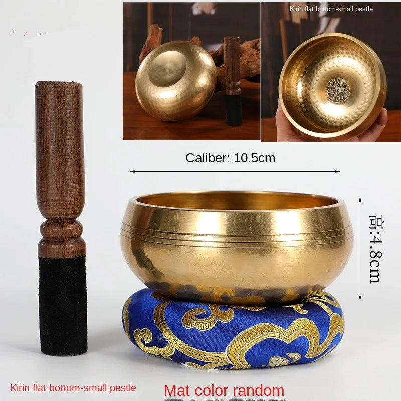 Nepalese Sound Bowl Handmade Singing Bowl Sound Healing Bowl Meditation Percussion Musical Instruments Therapeutic Tibetan - AMULET RING STORE