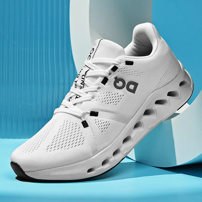 Leisure plus Size Men's Shoes39-45 Fashion Cushioned Running Shoes Sports Trend Gray Green White Black Breathable Comfortable - AMULET RING STORE