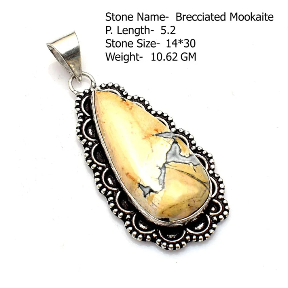 Genuine  Jasper Sodalite  Agate Turquoise   Pendant