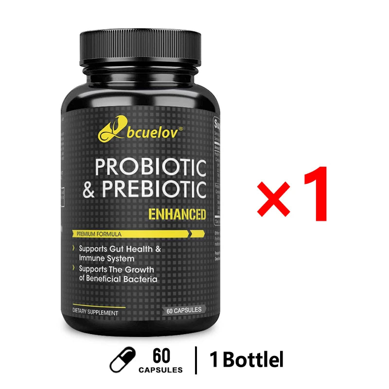 Bcuelov Prebiotics Probiotic Combo - Supports Healthy Digestion & Immune System, Reduces Bloating & Acidity, Weight Loss - AMULET RING STORE
