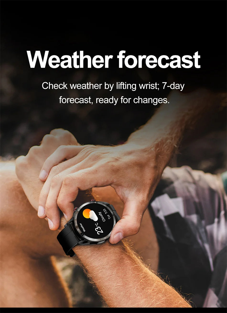 New Business Smart Watch Men 1.53 inch Full Screen Touch Multi Sport Mode ECG+PGG Sport Waterproof Bluetooth Call Smartwatches