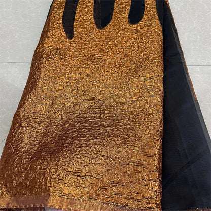 2025HighQuality African Nigerian Tulle Lace Fabric Organza Embroidery Guipure Brocade Jacquard Wedding Dresses Party Gowns 5Yard