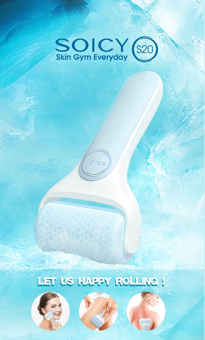 Original Skincare Ice Roller For Face SOICY S20 Derma Cooler Massager For Face Lift Sun Damage Redness Pain Relife