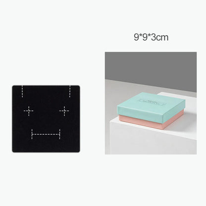 Simple Jewelry Box Earnail Ring Bracelet Necklace Gray Black Paper Jewelry Display Case Jewelry Organizer Box - AMULET RING STORE