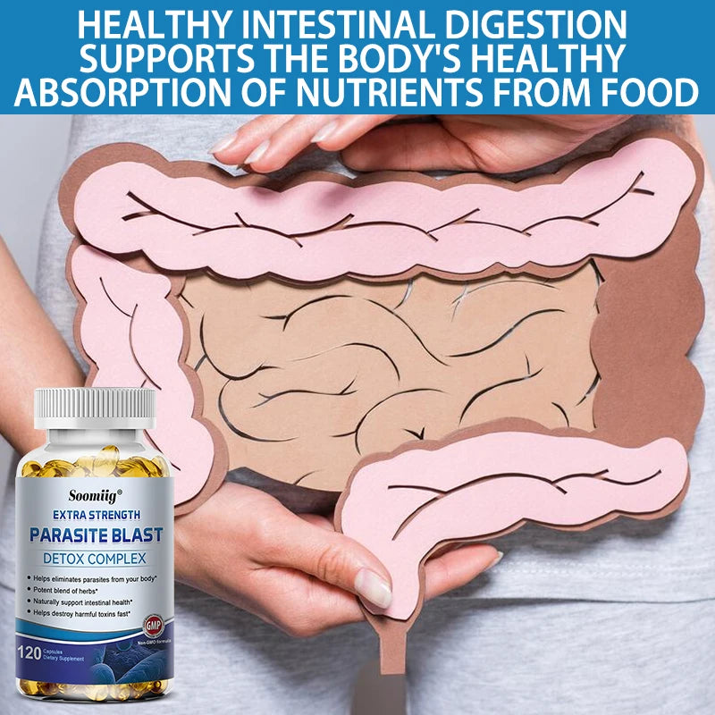 Parasite Blast - Bowel Cleansing Supplement, Digestive Health, Immune Health, Parasite Removal, and Improve Digestion - AMULET RING STORE