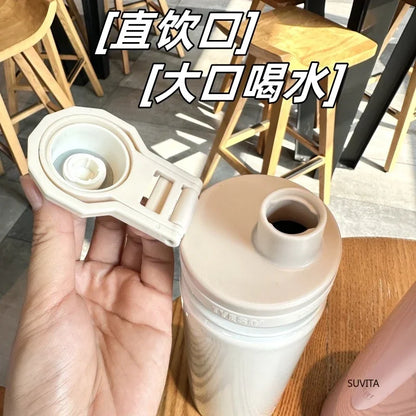 Tyeso Stainless Steel Thermos Water Bottle Portable Sport Vacuum Flask Keeps Cold and Heat Thermal Mug Insulated Car Tumbler Cup - AMULET RING STORE