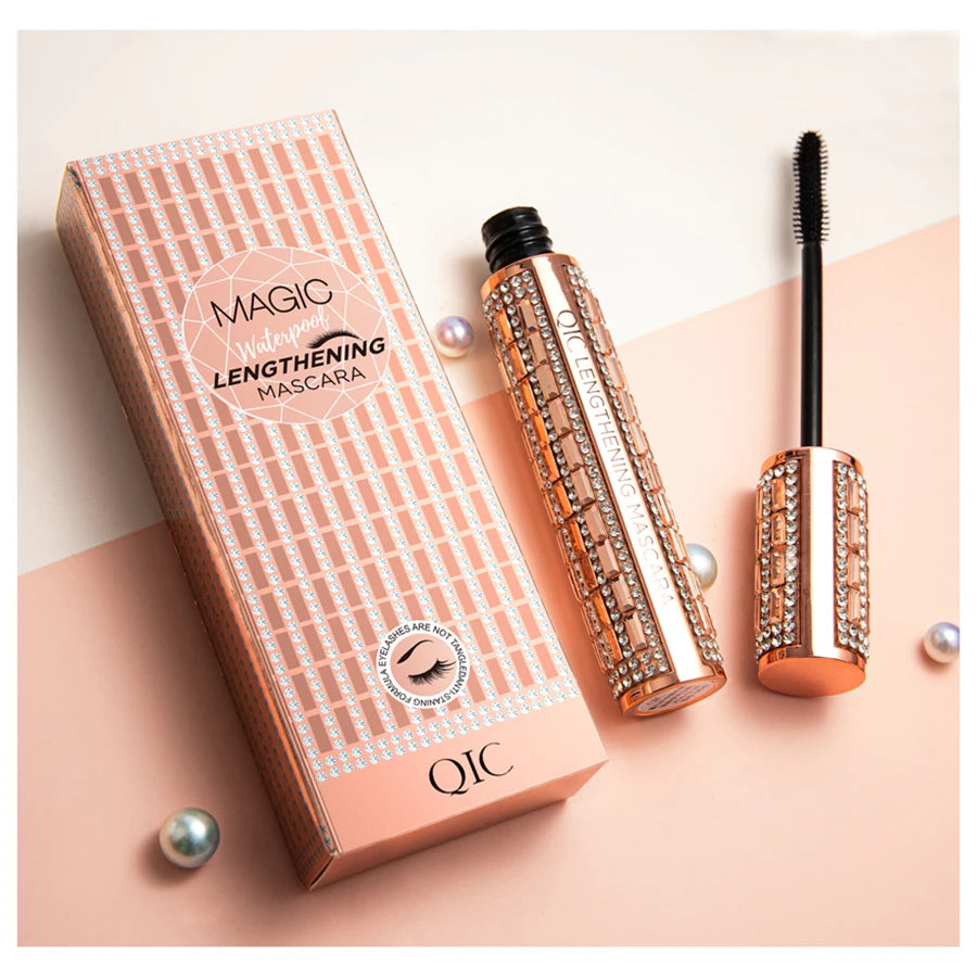 Waterproof 4D Diamond Shine Volume Curl Mascara Luxury Style Smudge-proof Eye Makeup for All Skin Types Eye Cosmetics - AMULET RING STORE