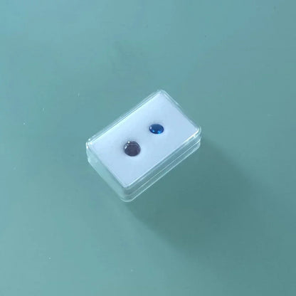 Transperant Square Diamond Jewelry Storage Box Stone Display Case Round Gemstone Organizer 1Pc Small Coin Ring Travel Gift Box - AMULET RING STORE