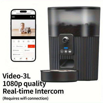 PAPIFEED cat automatic feeder dog fixed feeding machine cat food dog food wifi remote smart cat pet food dispenser - AMULET RING STORE