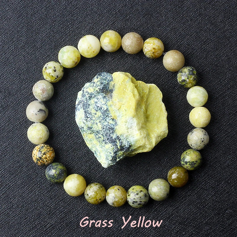 Geniune Epidote Zoisite Bead Bracelet Homme Natural Quartz Lava Tiger Eye Stone Bracelet Made of Natural Stone Jewelry for Women