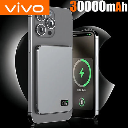 VIVO 50000mAh CCC Certification Thin Power Bank Ultra For MagSafe Magnetic Wireless Fast Charging Portable Battery Display - AMULET RING STORE