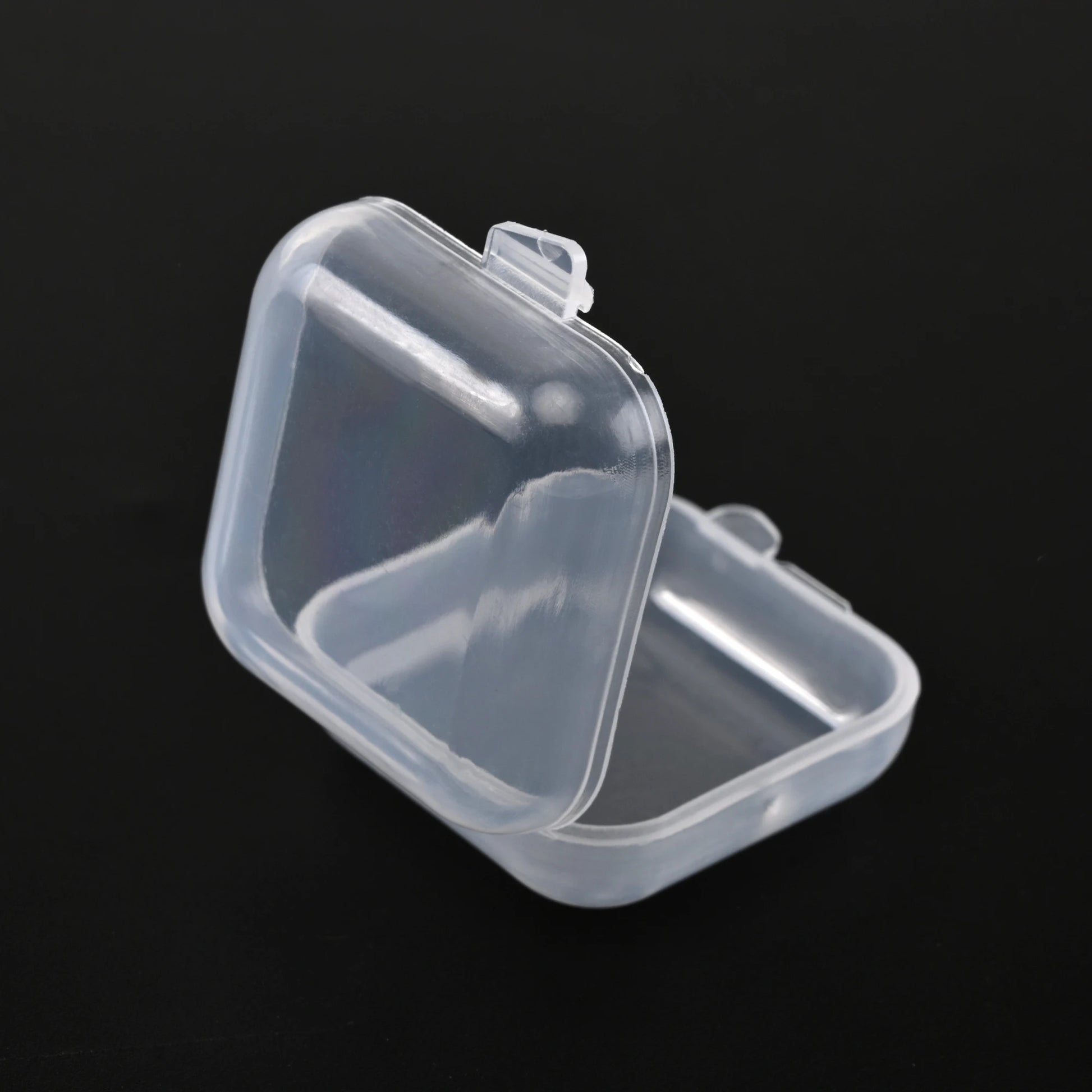 Mini Square Transparent Plastic Small Boxes Pill Jewelry Storage Case Finishing Container Storage Small Pill Box Earplug Box - AMULET RING STORE