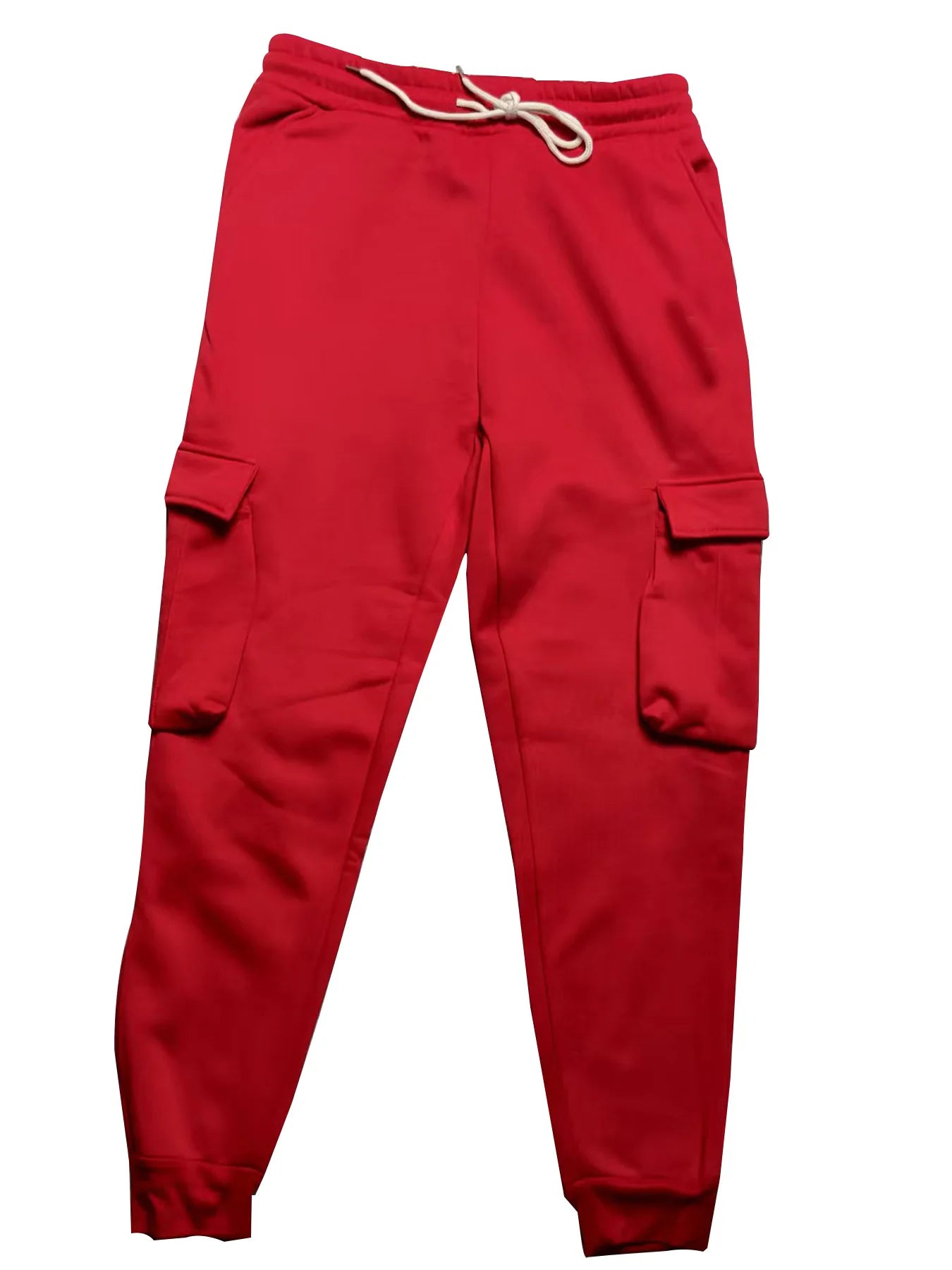 New autumn and winter velvet men's casual overalls multi-pocket pants large size sports casual trousers