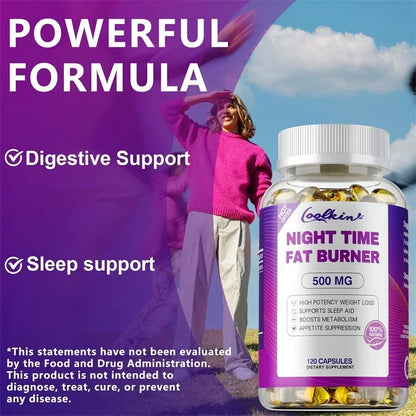 Night Time Fat Burning Capsule - Supports Immune System Health, Appetite Suppression, Healthy Weight Management - AMULET RING STORE