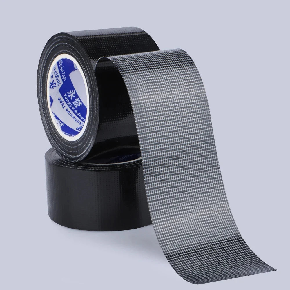 Black Cloth Based Tape Waterproof Heavy-Duty Pipe Single-Sided Tear-Proof Strong Adhesive Floor Duct Home Adhesive Bun Fixed - AMULET RING STORE