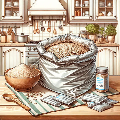 10pcs 5 Gallon Mylar Bags for Food Storage 12 Mil Thick Mylar Bags 5 Gallon with Oxygen Absorbers 2000cc Ziplock Resealable Bags - AMULET RING STORE