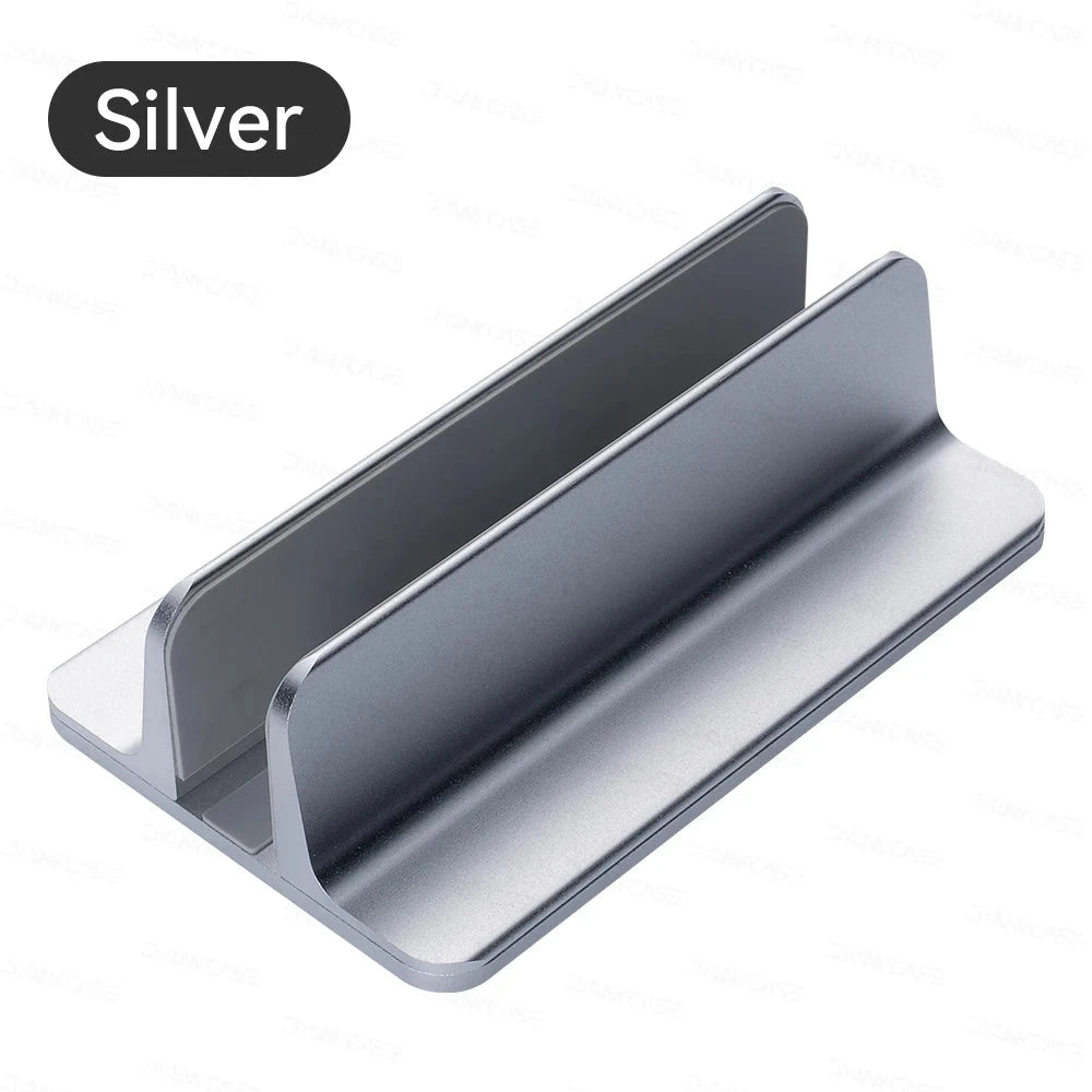 Vertical Laptop Stand Holder Foldable Aluminum Notebook Stand Laptop Tablet Stand Support For Macbook Air Pro PC 13-17 inch - AMULET RING STORE
