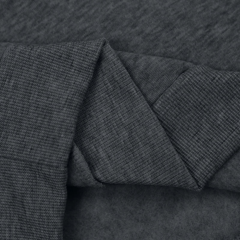 Men's Hooded Fleece Pullover Sporty Casual Jacket European American Style Autumn Winter Warm Comfortable Men's Outerwear