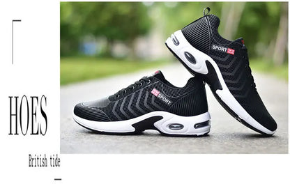 2025 new spring trend sports men's shoes Lace-up thick sole casual breathable fashion shoes Large size Wear skid resistance - AMULET RING STORE