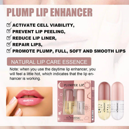 Instant Lip Plumping Essential Oil Nourishing Antiwrinkle Moisturising Sexy Lip Care Ultimate Plumping Lip Gloss Serum Cosmetics - AMULET RING STORE