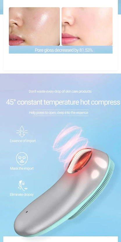 Rechargeable Sonic Face Cleanser Washing Skin Massager Ultrasonic Silicone Electric Mini Facial Cleansing Brush