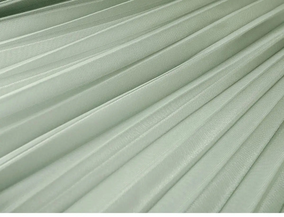 2023 Summer Tulle Mesh Gradient Skirt High-end High Waist Long Skirt Elegant Evening Party Sexy A-line Pleated Skirts Women Boho