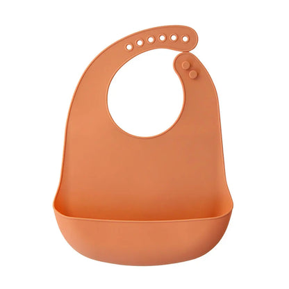 Silicone world Waterproof Silicone Bibs Baby Kids Stuff Kids Bib Aprons Girl Boy Adjustable Soft Silicone Bib Baby Feeding Stuff - AMULET RING STORE