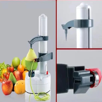 Electric Potato Peelers Automatic Rotating Apple Peeler Potato Peeling Machine Automatic Fruits Vegetables Kitchen Peeling Tool - AMULET RING STORE