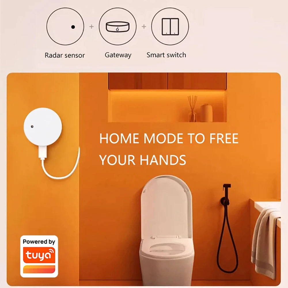 ZigBee Wifi MmWave Human Presence Motion Sensor Radar Wave Human Detector Motion Detector Tuya Hub Smart Life Home Automation - AMULET RING STORE