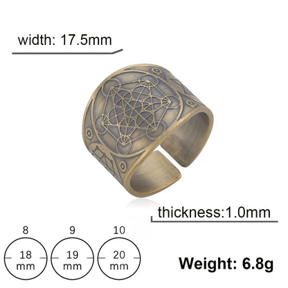 Jeshayuan Seal Of The 7 Archangels Protection Ring For Men