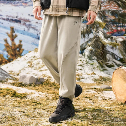 Xtep Trousers For Men And Women 2024 Winter Knitting Loose Exercise Sweatpants Casual Trendy Warm Soft Bottoms 876427630125