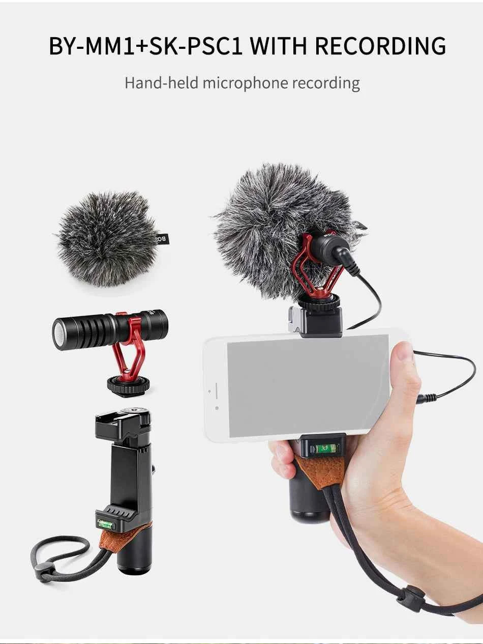 BOYA BY-MM1 Professional Cardioid Shotgun Microphone for iPhone Android Smartphone PC Canon Nikon DSLR Camera Recording Vlog