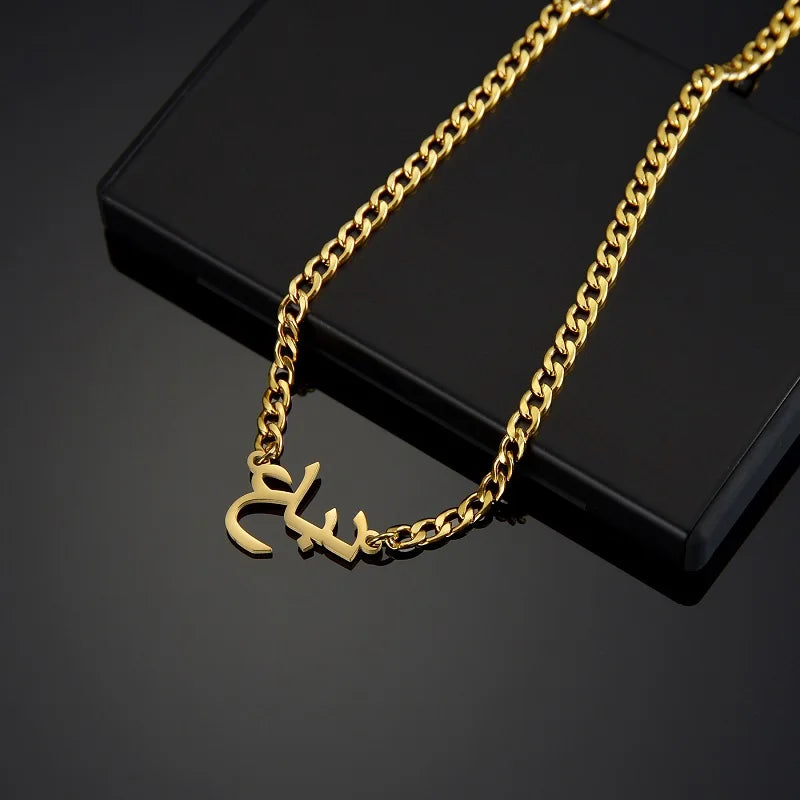 Custom Name Necklace 5mm Nk Chain Stainless Steel Jewelry For Women Personalized Chains Christmas Gift New Year Accessories