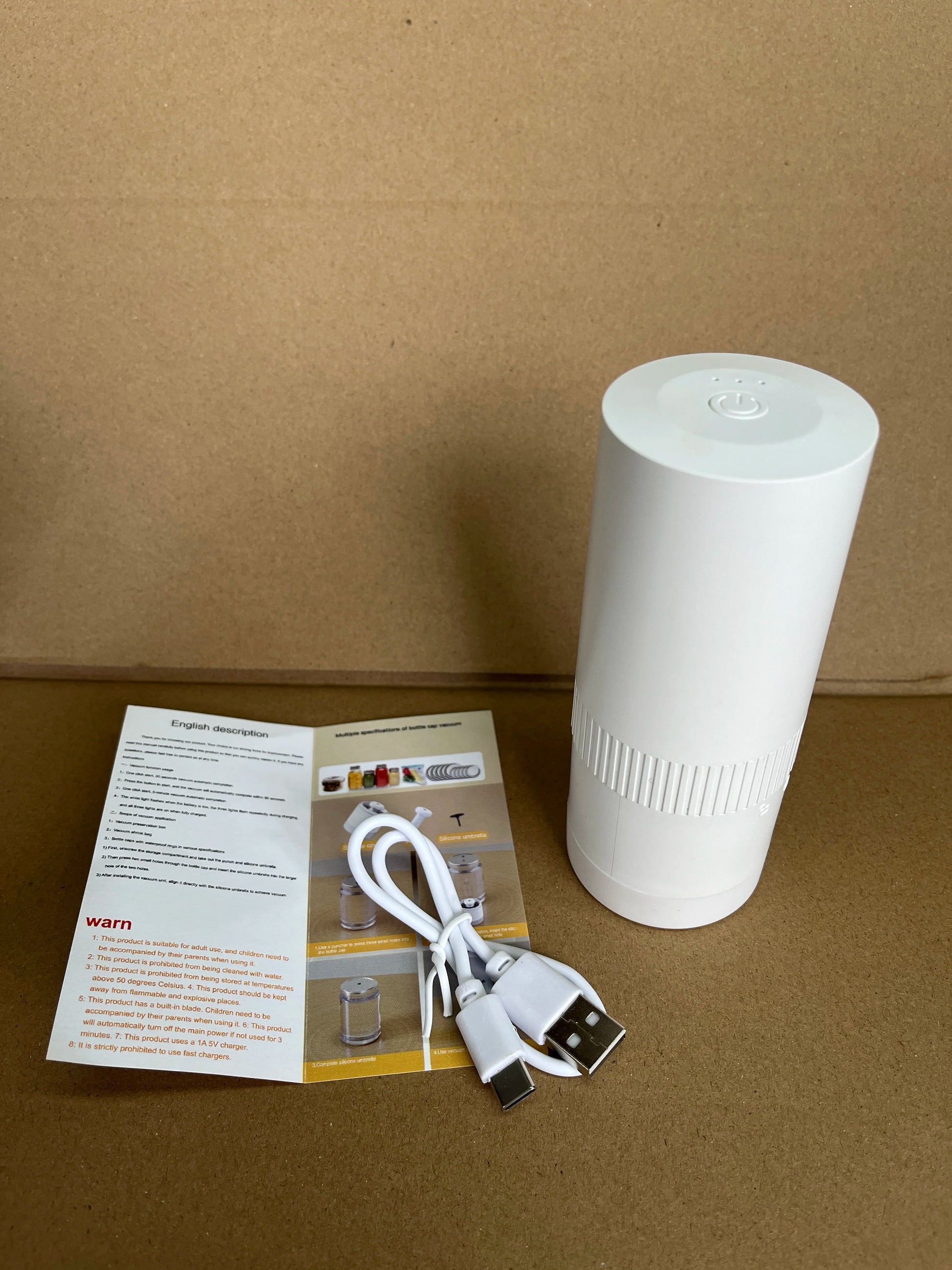 Wireless Kitchen Tools Handheld Food Bag Vaccum Sealer Pump Bottle Jar Vacuum Sealing Machine for Regular & Wide Mouth Mason Jar - AMULET RING STORE